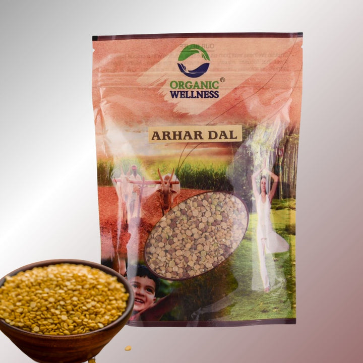 Arhar Dal (Pigeon Peas) | Split & De-husked | 100% Organic & Unpolished | 450 GM