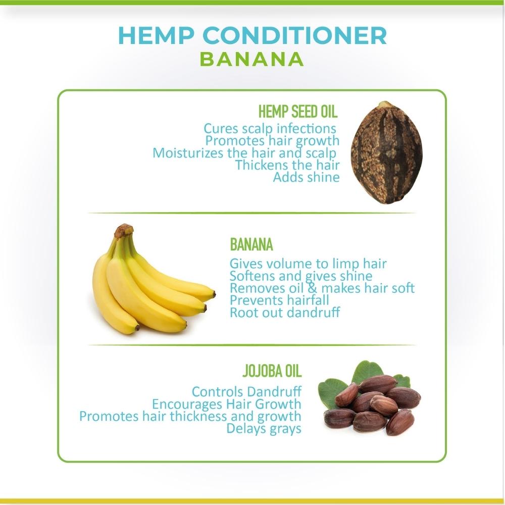 Hair Conditioner | Hemp & Banana Based | Good for All Hair Type | 200 ML