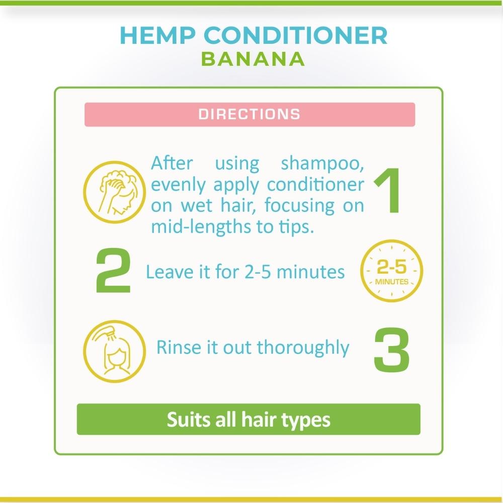 Hair Conditioner | Hemp & Banana Based | Good for All Hair Type | 200 ML