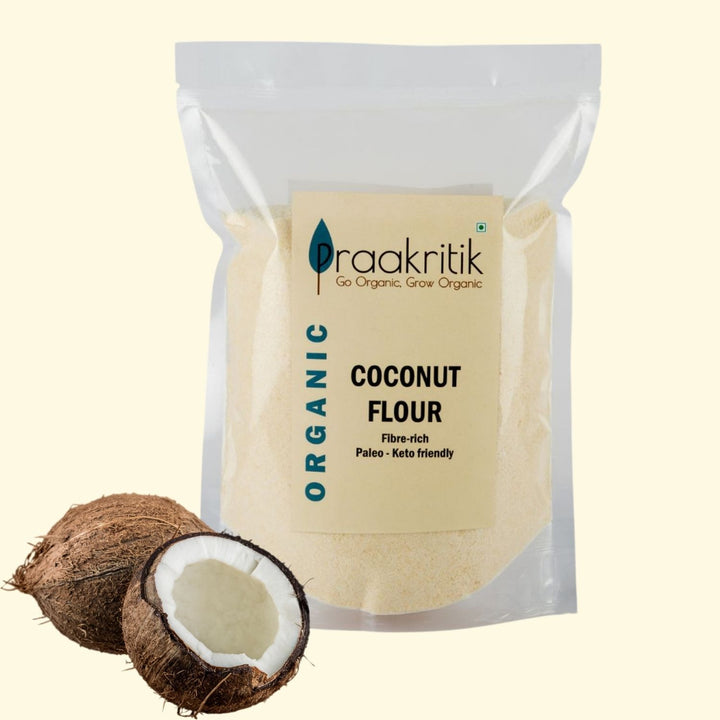 Organic Coconut Flour | Digestible Carbs | Rich In Iron & Fiber | 500 GM