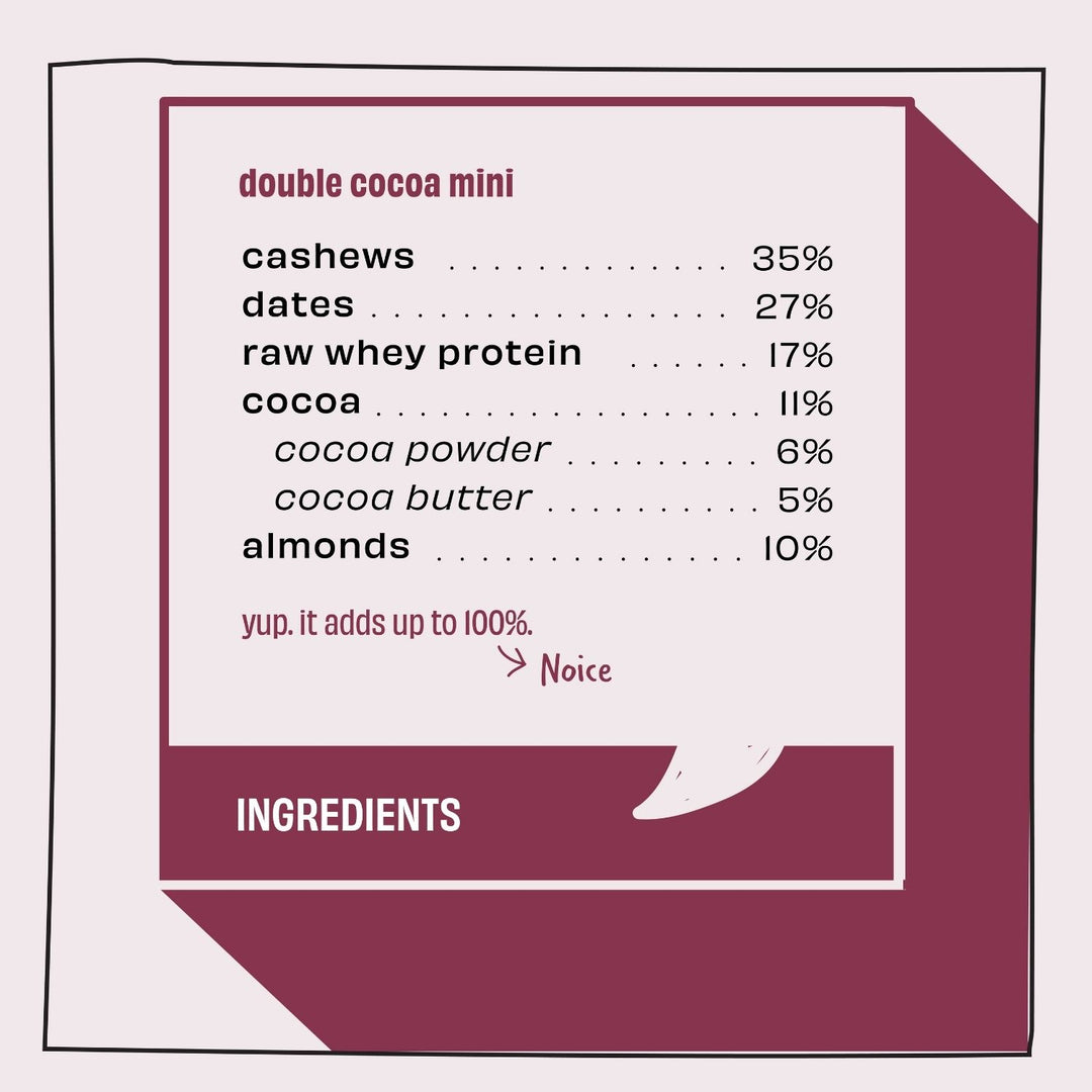 Double Cocoa Mini Protein Bars |  Made of Natural Ingredients | Gluten Free | Pack of 8