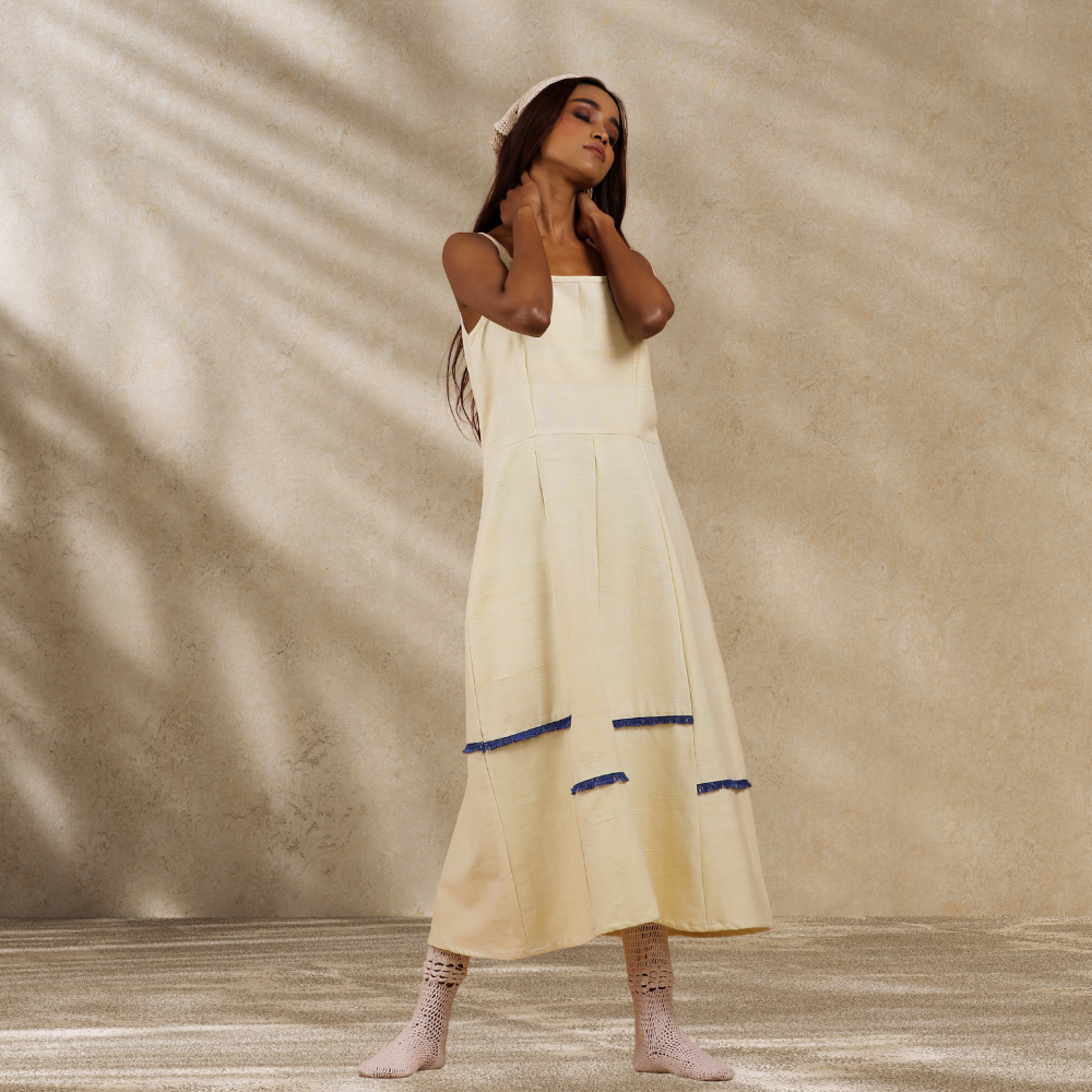 Natural Ecru Dress | Day Wear | Meticulously Designed & Consciously Made