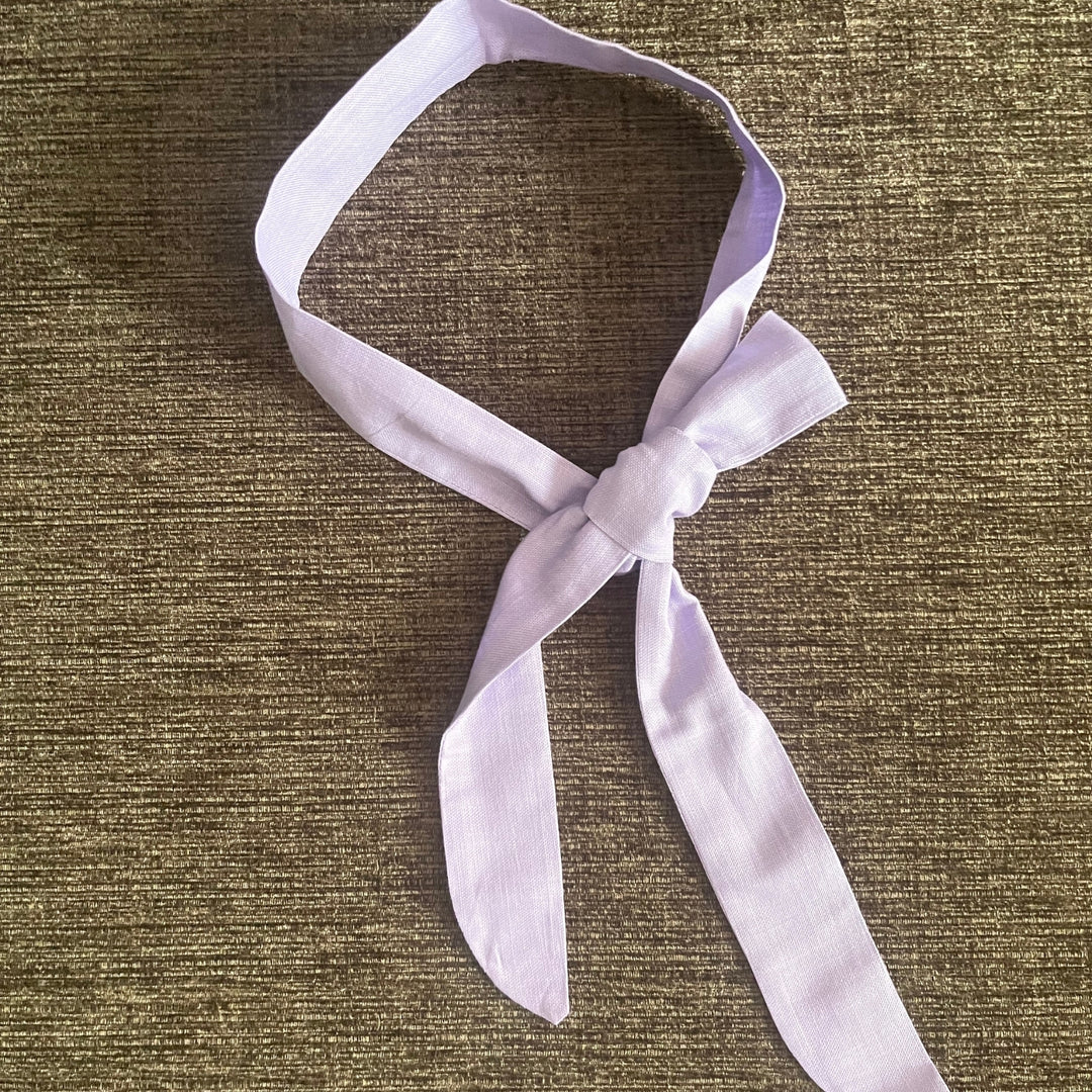 Headband For Women | Delicate | Tie-it-Yourself | Slip Resistant | Lilac Linen