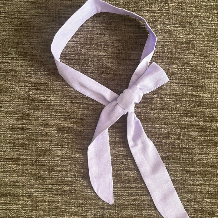 Headband For Women | Delicate | Tie-it-Yourself | Slip Resistant | Lilac Linen