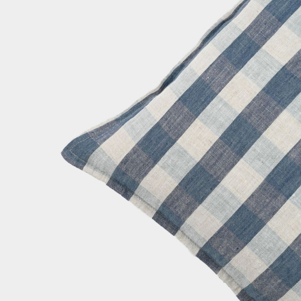 Ethereal Checkered Cushion Cover | Sustainably Made | Smart Decor | Easy Wash