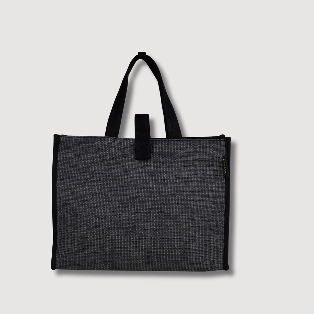 Black Tote Bag | Spacious | Classic Style | Hand-Crafted | Day's Bag