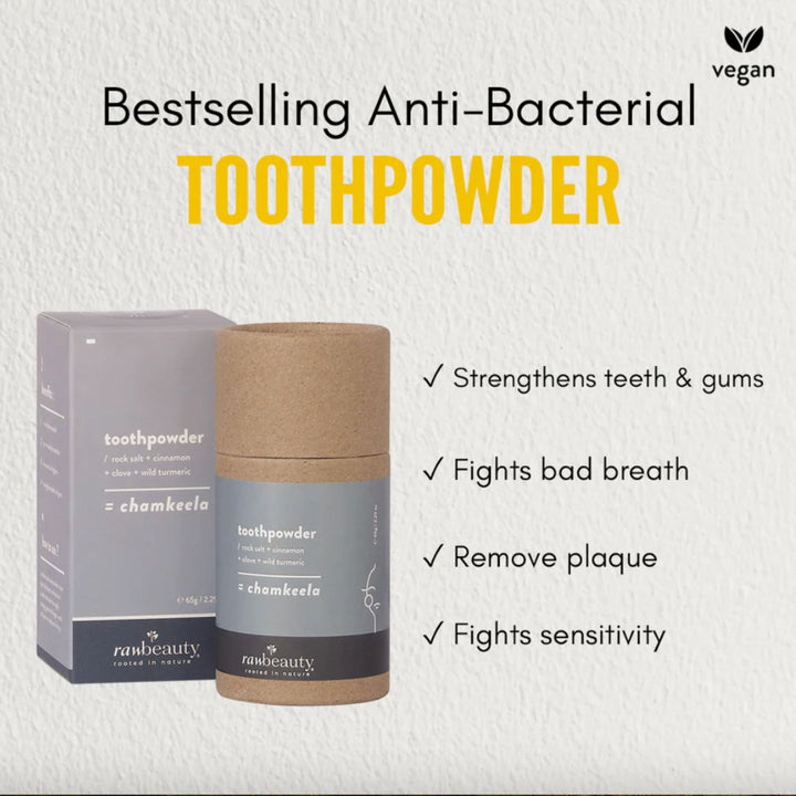 Anti Bacterial Tooth Powder | Clove Cinnamon | Oral Hygiene | Natural & Organic 