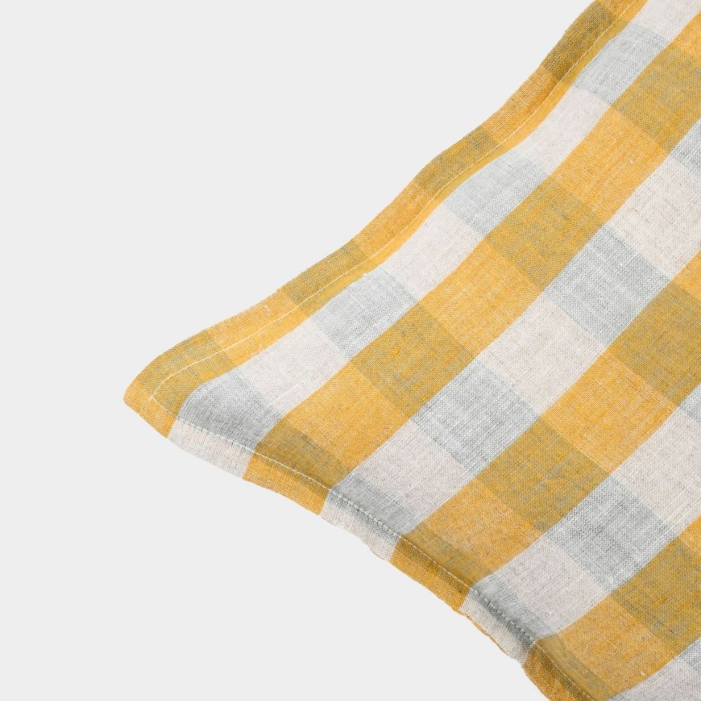 Ethereal Checkered Cushion Cover | Sustainably Made | Smart Decor | Easy Wash