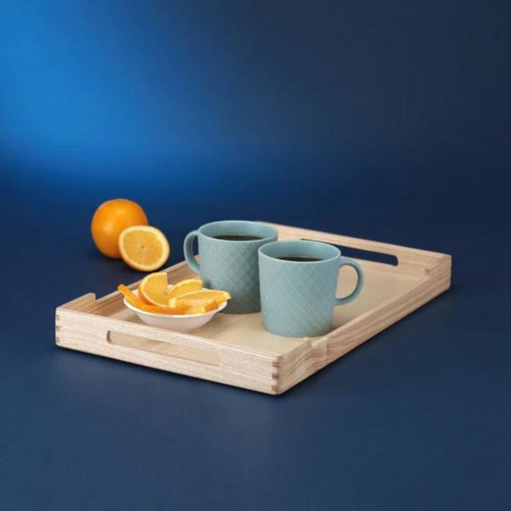 Cresta Serving Tray | Canadian Ash Wood | Hand-Crafted | Large - 18 Inch