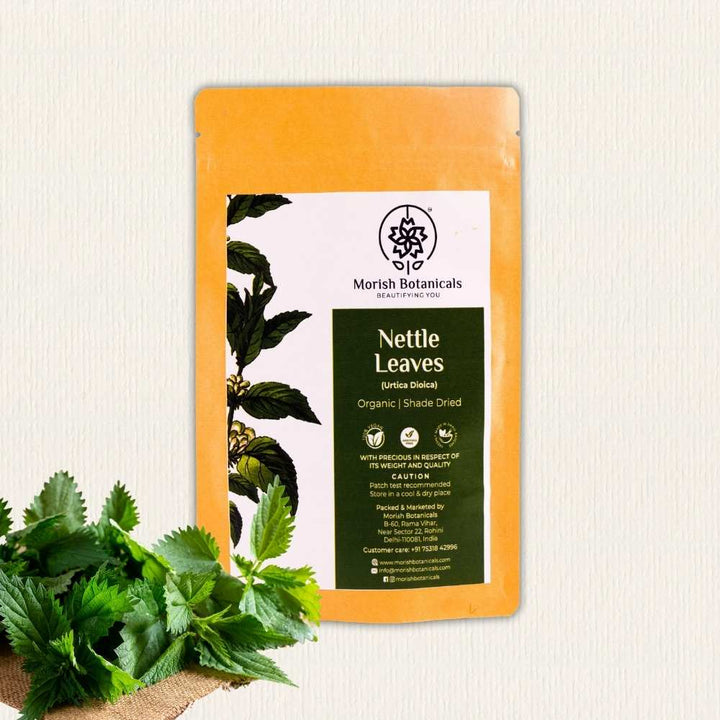 Organic Dried Nettle Leaves | Shadow-Dried | Acne & Dandruff Care | 50 GM