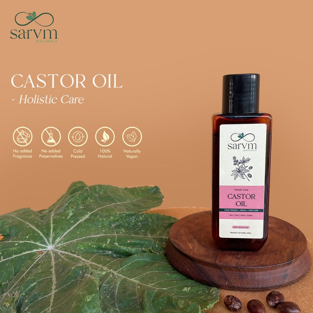 Cold Pressed Virgin Castor Oil | Muti-Purpose | Scalp Friendly & Skin Nourishing