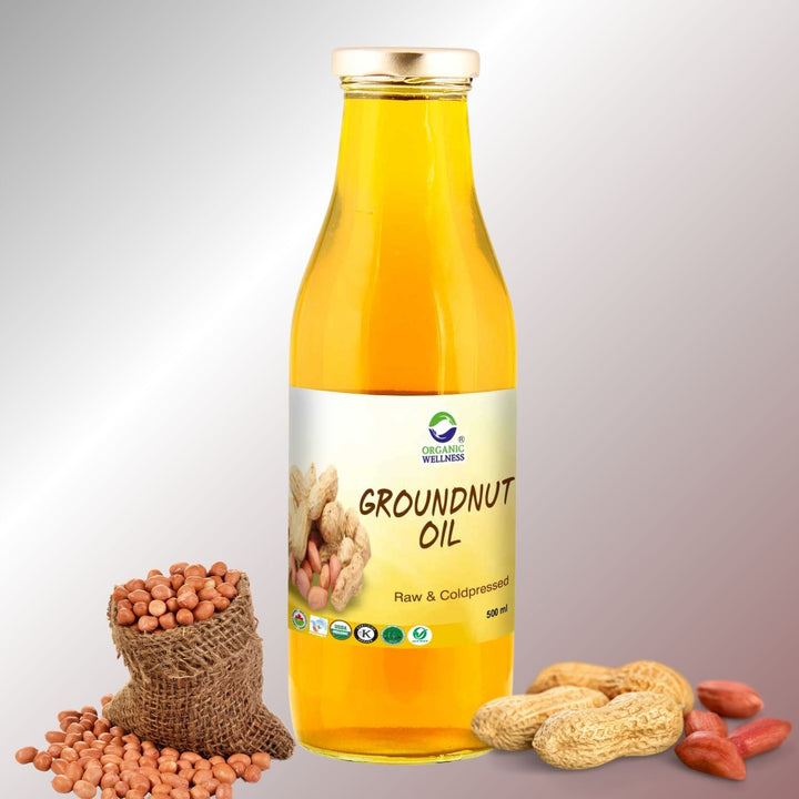 Groundnut Oil (Raw Peanuts Oil) | 100% Pure & Organic | Raw & Cold-Pressed