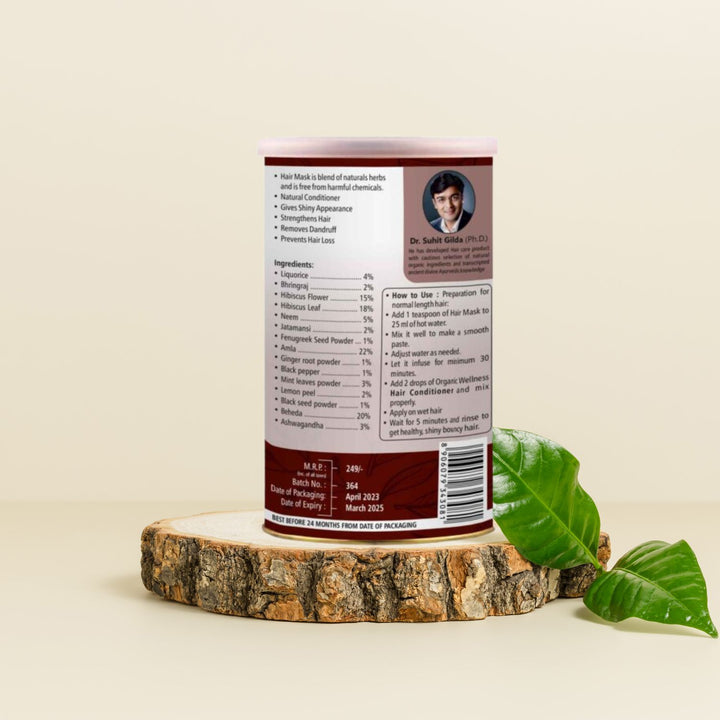 Hair Mask | Bhringraj | Neem | Fenugreek | Organic | Chemical Free | 100 GM