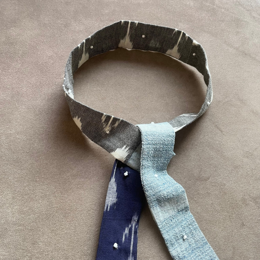 Grey Headband For Women | Peppy & Delicate | Tie-it-Yourself | Soft To Hair | Anti Slip