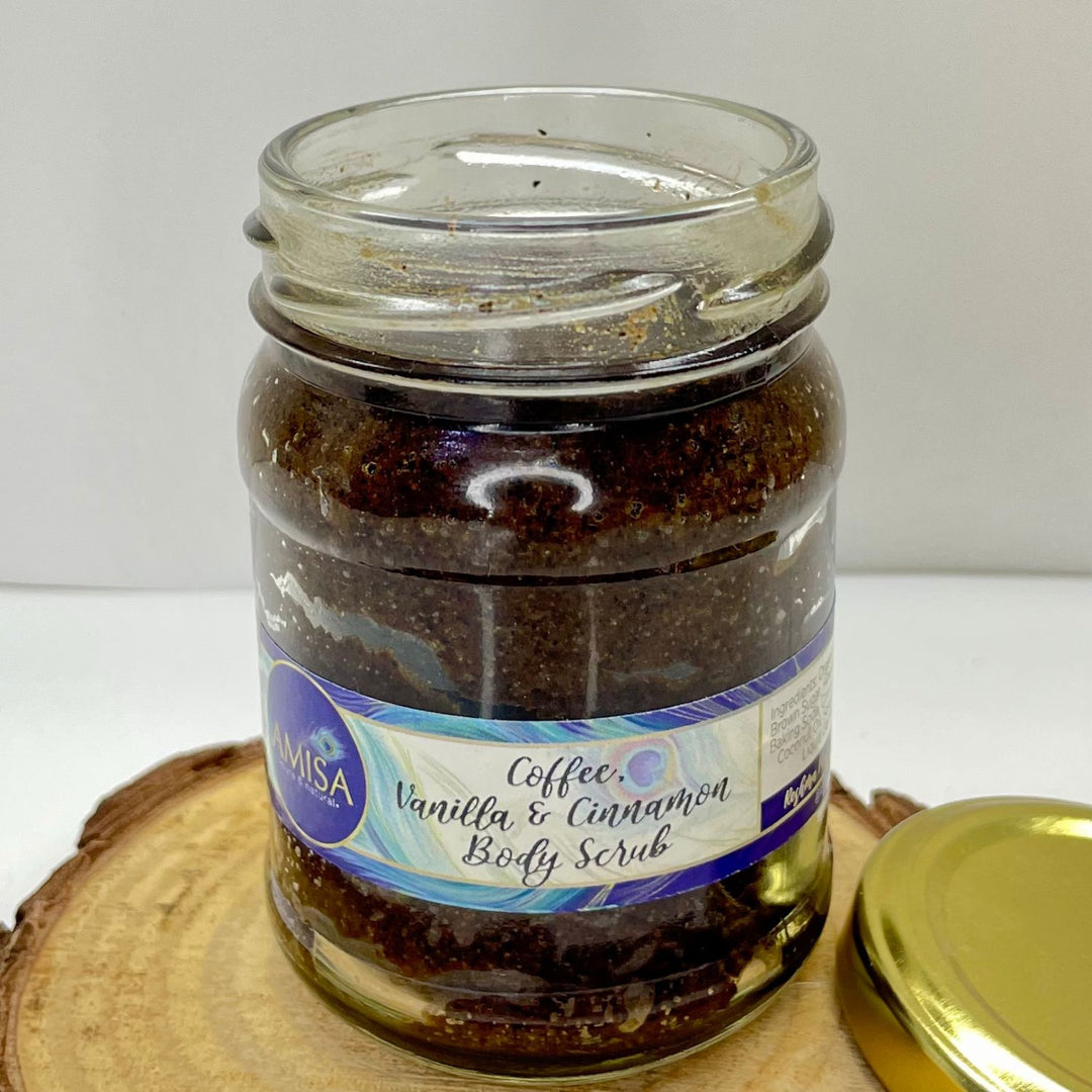 Coffee, Vanilla & Cinnamon Body Scrub | Brightening Gentle Exfoliator