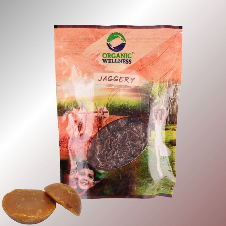 Jaggery | 100% Organic | Unrefined & Raw | Natural Sweetene | Pouch of 450 GM