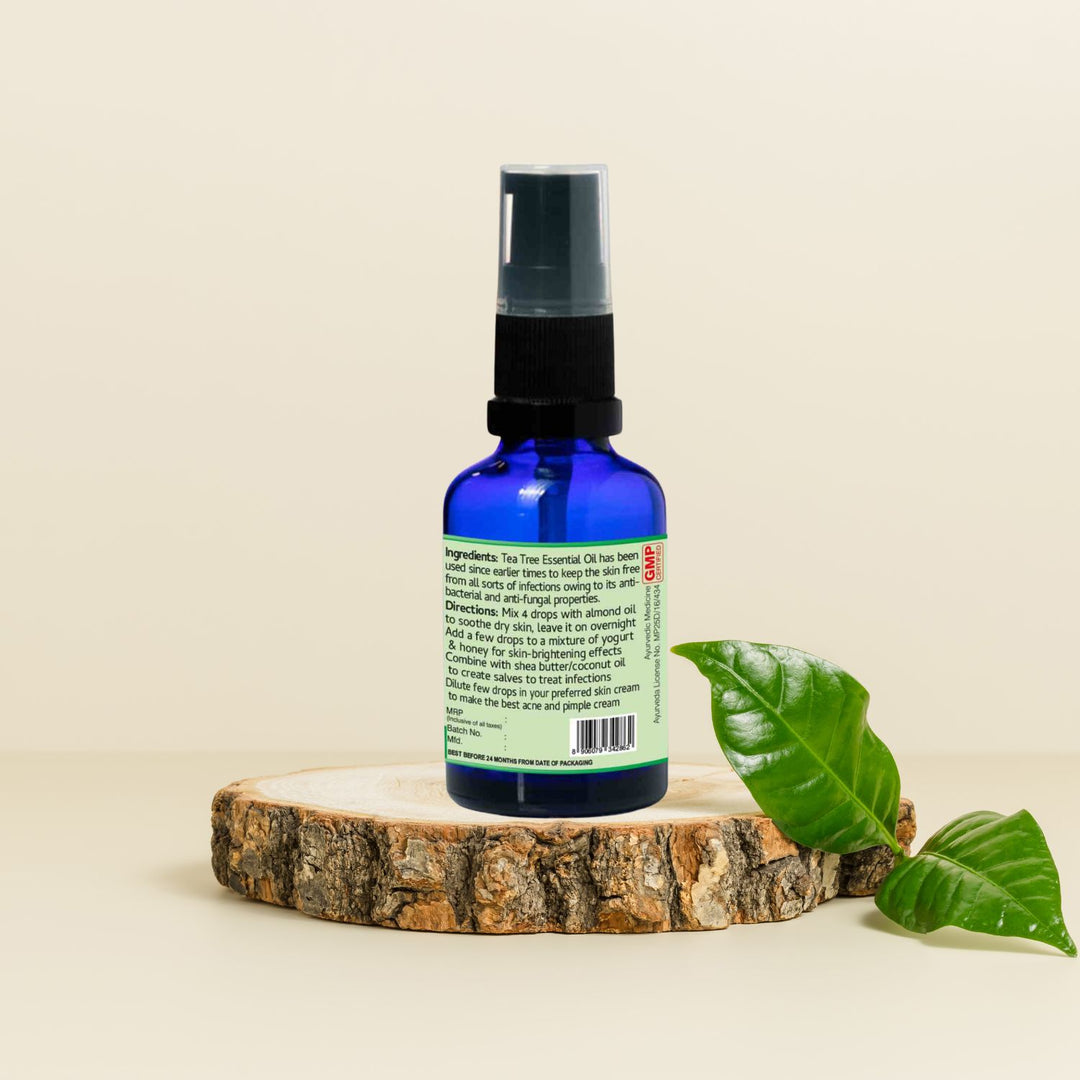 Natural Tea Tree Essential Oil | Organic | Aromatherapy | Skin & Hair Health | 20 ML