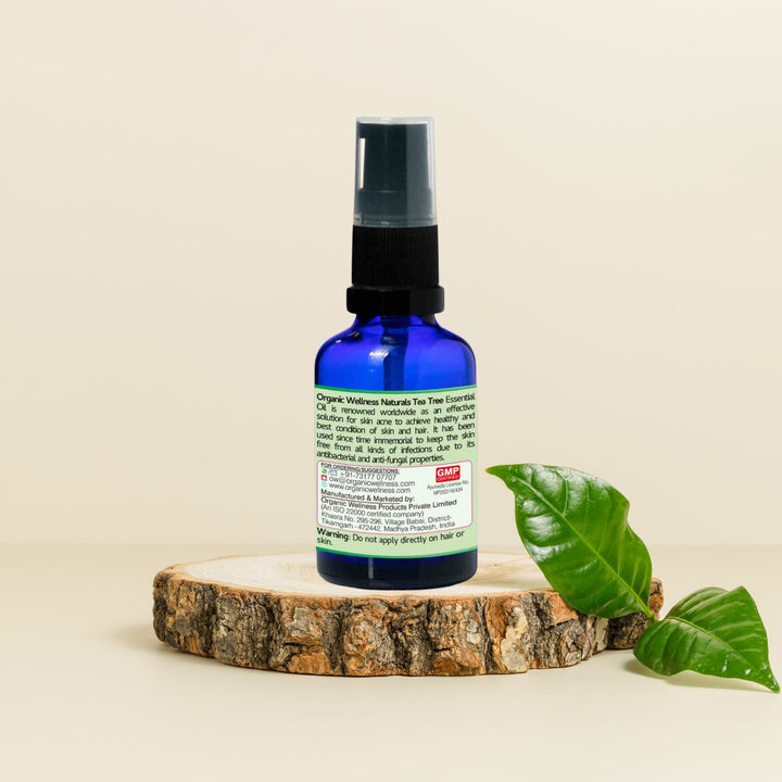 Natural Tea Tree Essential Oil | Organic | Aromatherapy | Skin & Hair Health | 20 ML