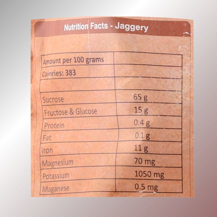 Jaggery | 100% Organic | Unrefined & Raw | Natural Sweetene | Pouch of 450 GM