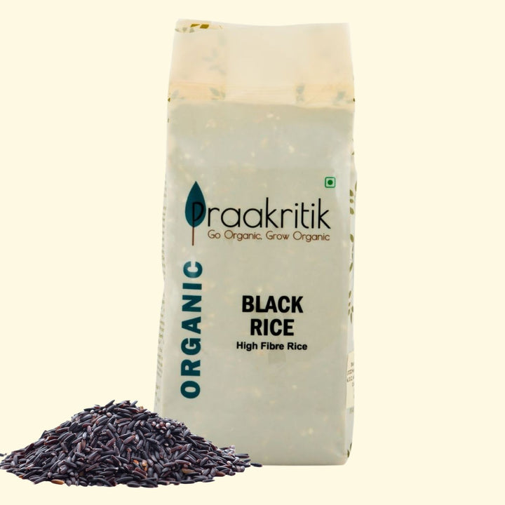 Organic Black Rice | 100% Natural & Pure | Low GI & High Fibre Rice |  500 GM