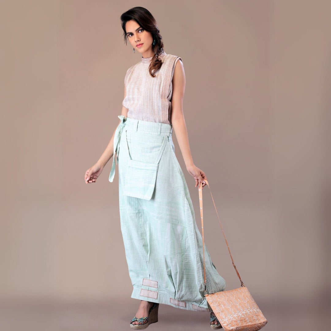 Peach Sling Bag For Women | Hand-Crafted in Mul Silk