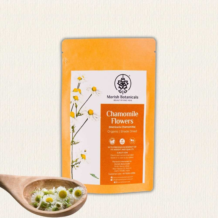 Organic Chamomile Flowers | Shadow-Dried | Tranquility | Wellness | 50 GM