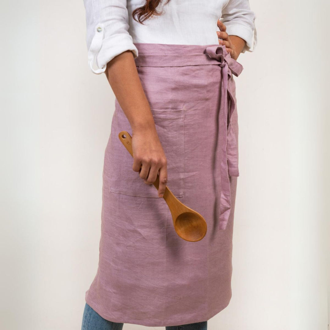 Half Apron With Big Pockets | Hemp Fabric | Usable for Long Hours | Unisex | Sold Colours