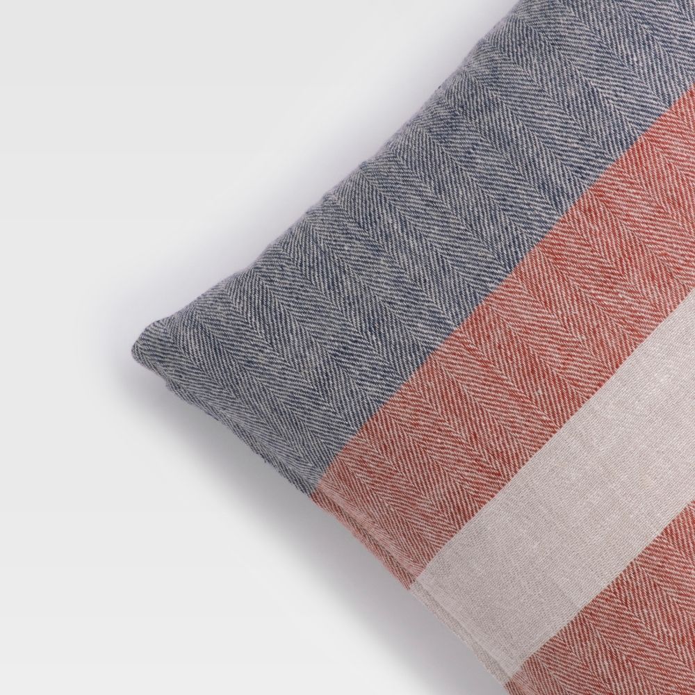 Grey Herringbone Cushion Cover | Silent Luxury of Weave and Linen | Sustainable