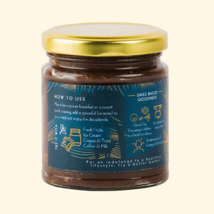 Artisanal Chocolate Ghee Spread With Madagascar Vanilla | Organic | 200 GM