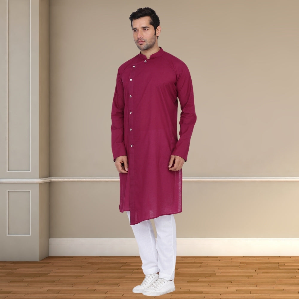 Marsala Long Kurta | Cotton | Marsala Pink