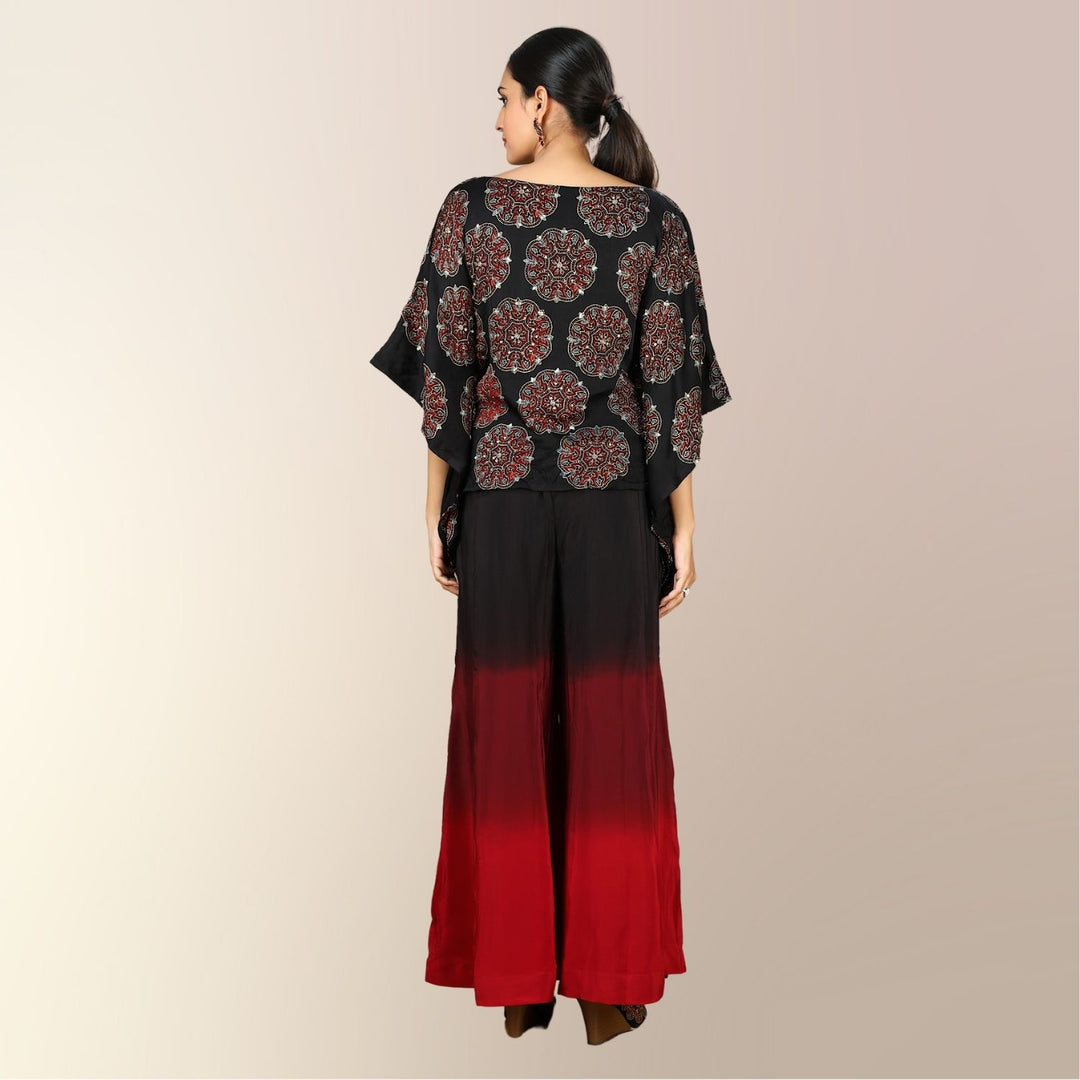 Passiflora Ajrakh Women Co-ord Set | Embroidered | Stunning & Stylish | Vibrant