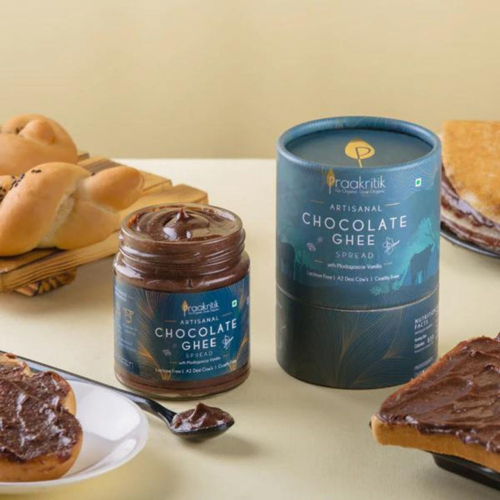 Artisanal Chocolate Ghee Spread With Madagascar Vanilla | Organic | 200 GM