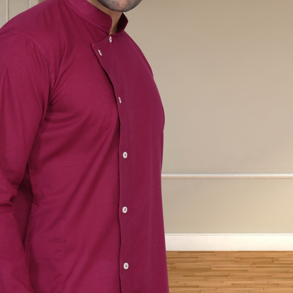 Marsala Long Kurta | Cotton | Marsala Pink