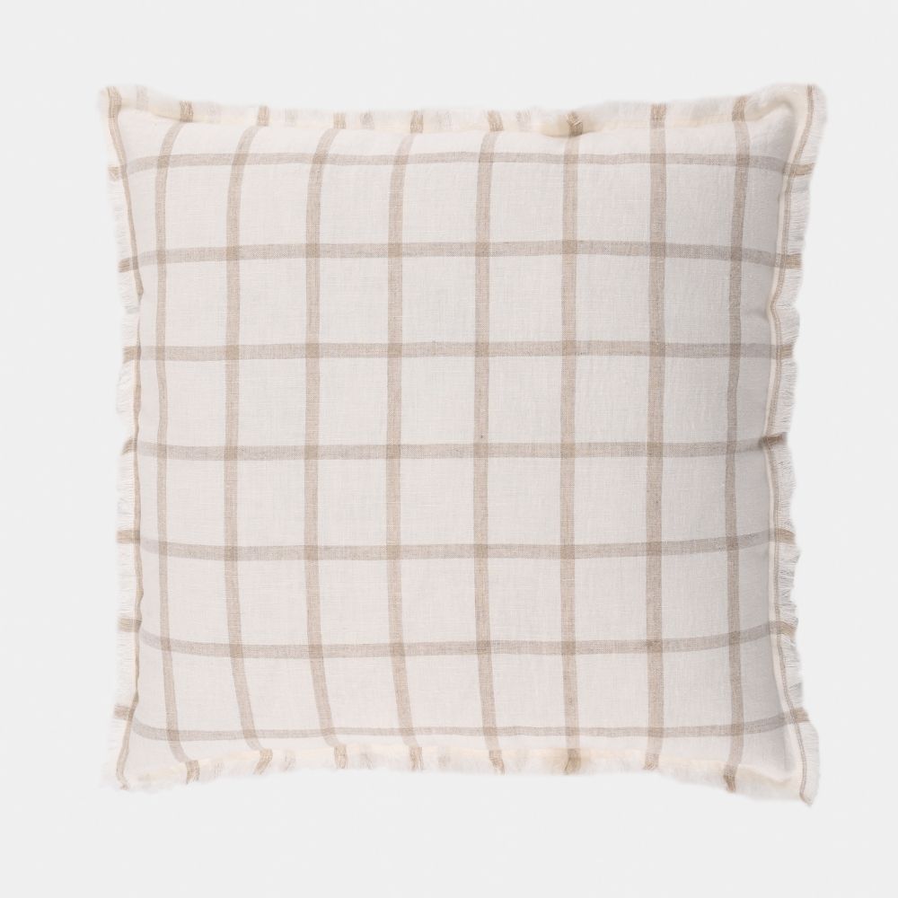 Check Cushion Covers | Subtly & Sustainably Made by Artisans | Eye-Catching