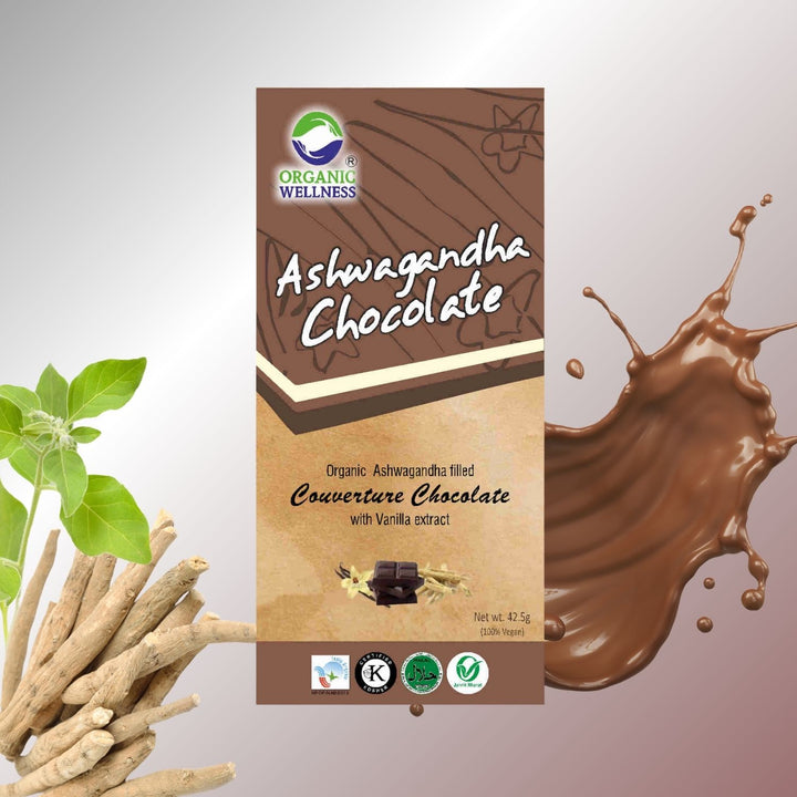 Ashwagandha Chocolate | Couverture Chocolate | Anti-Oxidant Rich | 42.5 GM