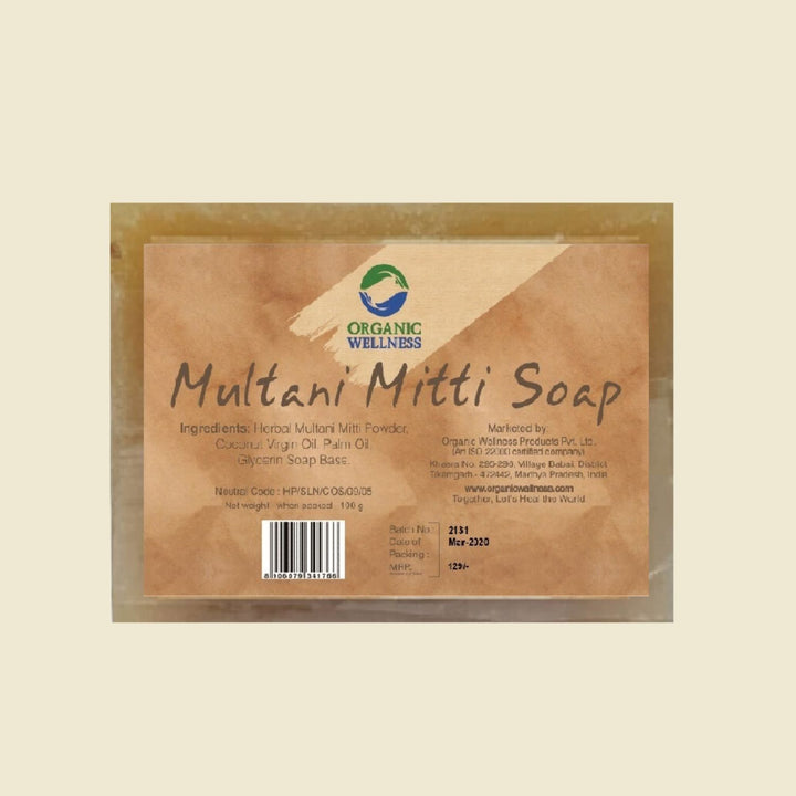 Multani Mitti Soap | Fullers Earth | 100% Vegan | Cruelty-Free | Paraben-Free | 100 GM