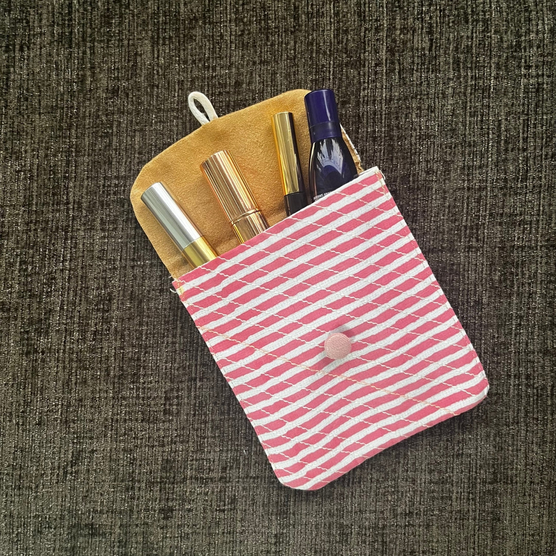 Multi Colour Pouch | School Stationery And Cosmetics Storage