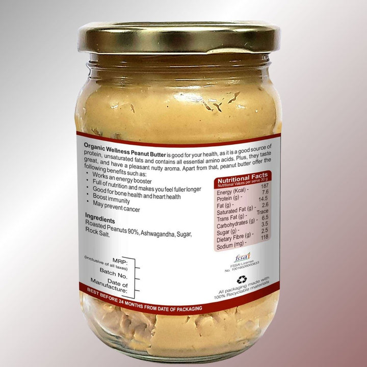 Ashwagandha Peanut Butter | Rich In protein & Unsaturated Fats | 250 GM