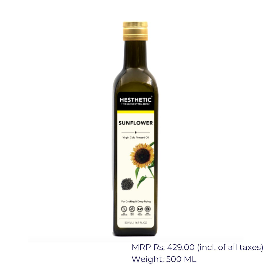 Sunflower Seed Oil | Cold Press | Natural | Health Giving | Organic | Pure | Pet Bottle of 500 ML