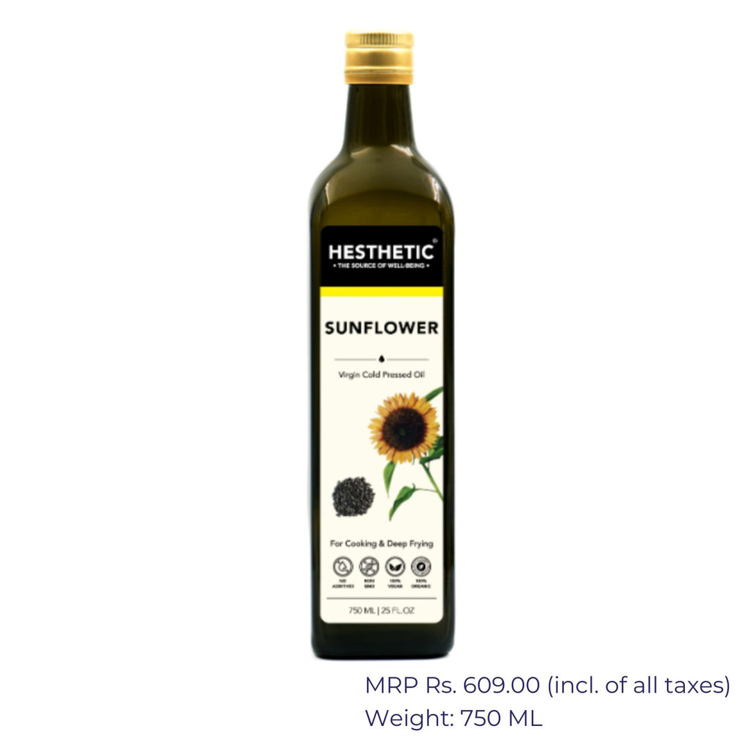 Sunflower Seed Oil | Cold Press | Natural | Health Giving | Pure | Pet Bottle of 750 ML