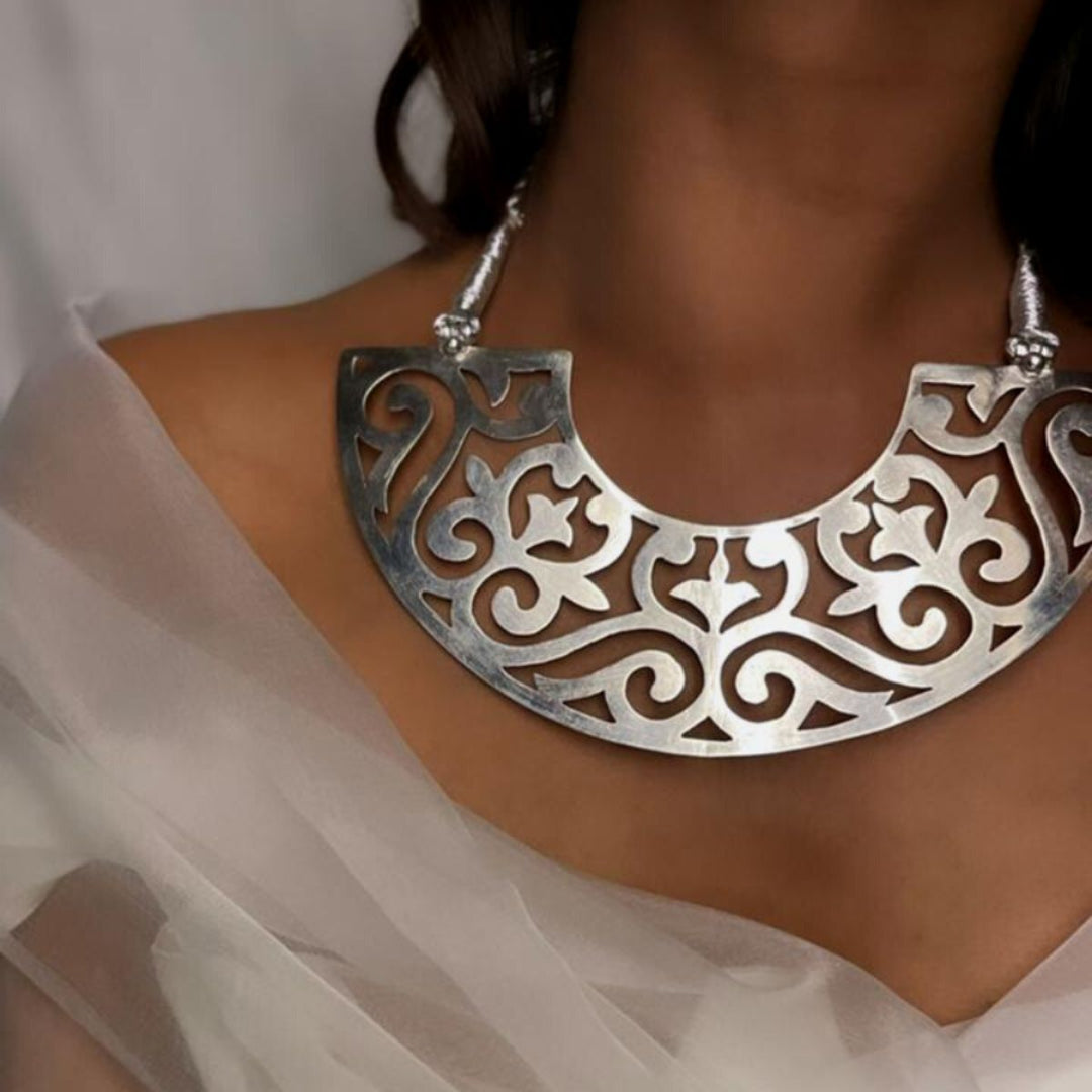 Marwar Neckpiece | Hand-Crafted Silver Jewellery | Bespoke Design