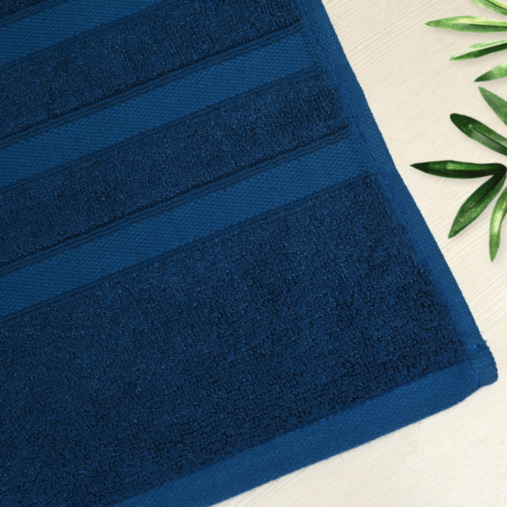 Navy Blue  Bath Towel | Bamboo Fabric  | Moisture Absorbent | Anti-Bacterial