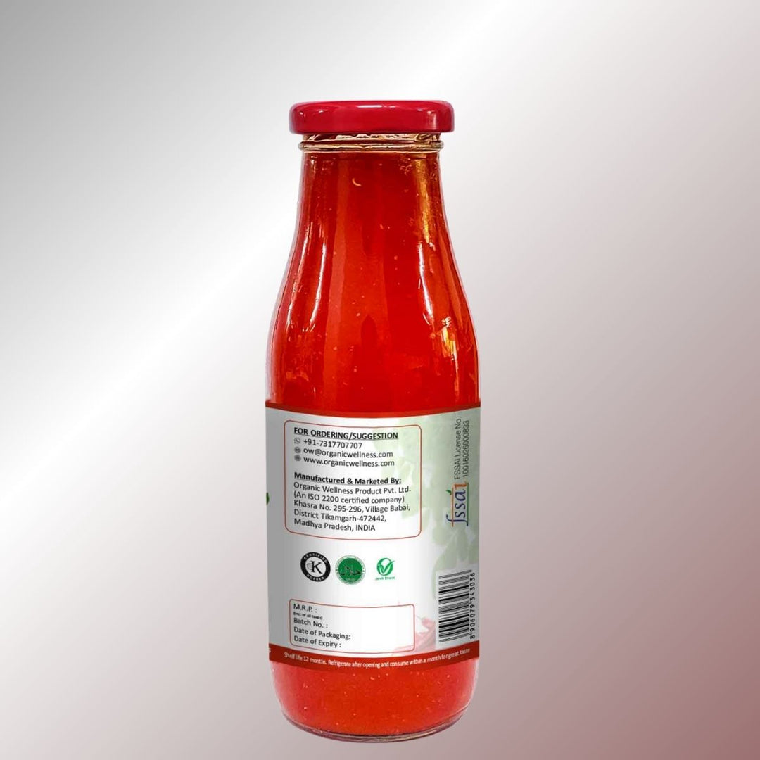 Chilli Moringa Tomato Sauce  | Emulsifier-Free | Made of Low Sugar | 350 GM