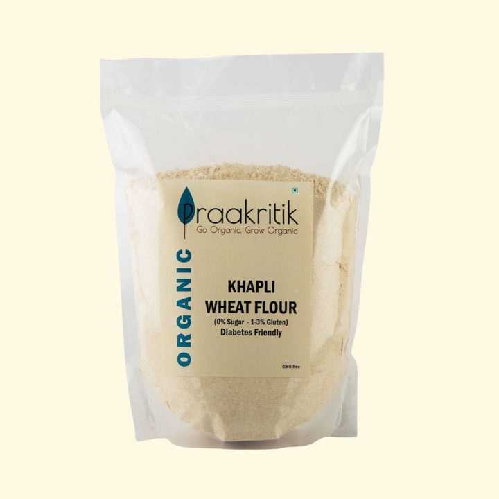 Organic Khapli Wheat Atta  | Gluten Free | Diabetics Friendly | High Fiber