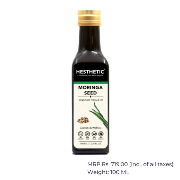 Cold Pressed Moringa Seed Oil | Healthful | Skin Nourish | Pure | Pet Bottle of 100 ML