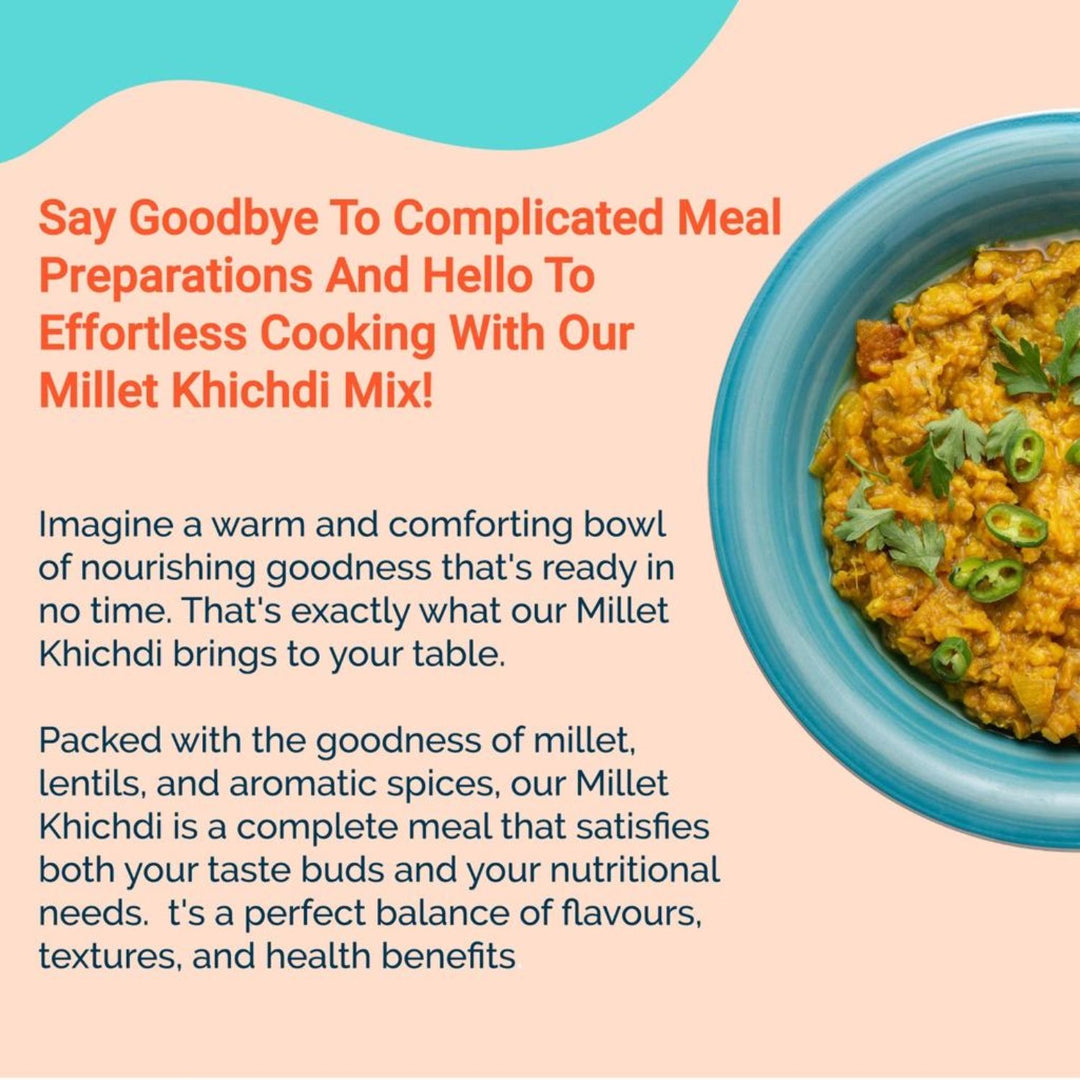 Organic Millet Khichdi Mix | Ready-To-Cook | Nutritious | Preservatives-Free | 100 GM