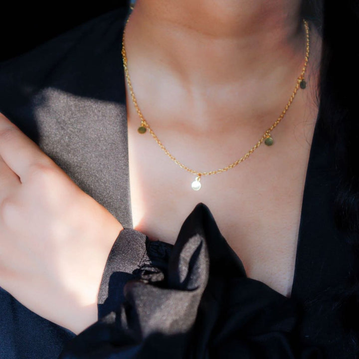 Golden Chime Choker Chain | Artistic | Hand-Crafted Statement Piece