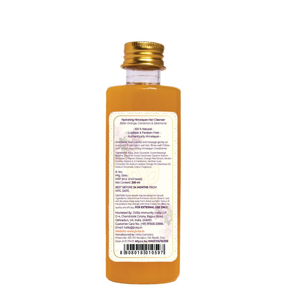 Hydrating Himalayan Hair Cleanser With Jatamansi, Bitter Orange & Cinnamon