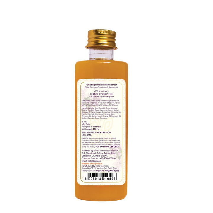 Hydrating Himalayan Hair Cleanser With Jatamansi, Bitter Orange & Cinnamon