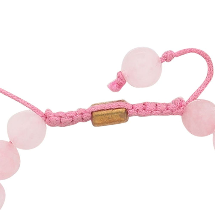 Baby Pink Bracelet | Wellness Jewelry | Certified Rose Quartz Stone | Hand Made | Pure